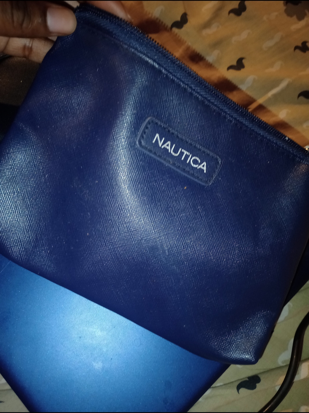 Nautica Navy Blue Zip Pouch